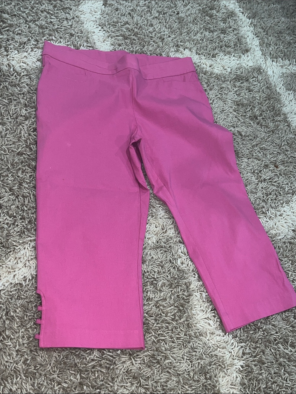 89th & Madison Bright Pink Girls Capri Leggings